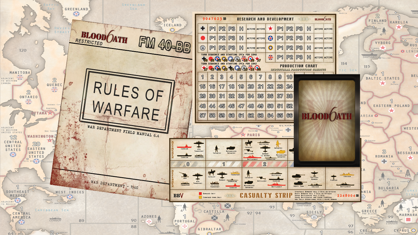 Printed Player Aid Extra Large Bundle for "BBR 6"