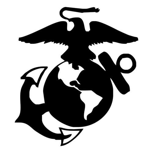 1/300-1/600 United States Marine Logo in Black Water Slide Decals ...