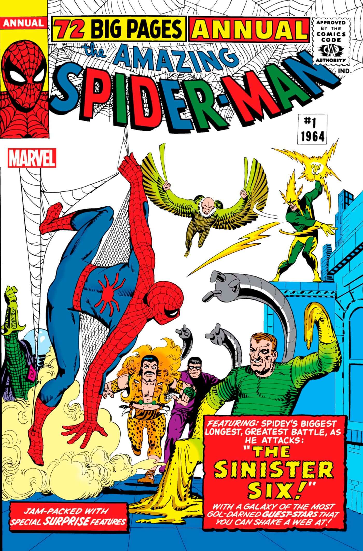 Amazing Spider-Man Annual #1 Facsimile Edition 1st Sinister Six Stan L –  Golden Apple Comics