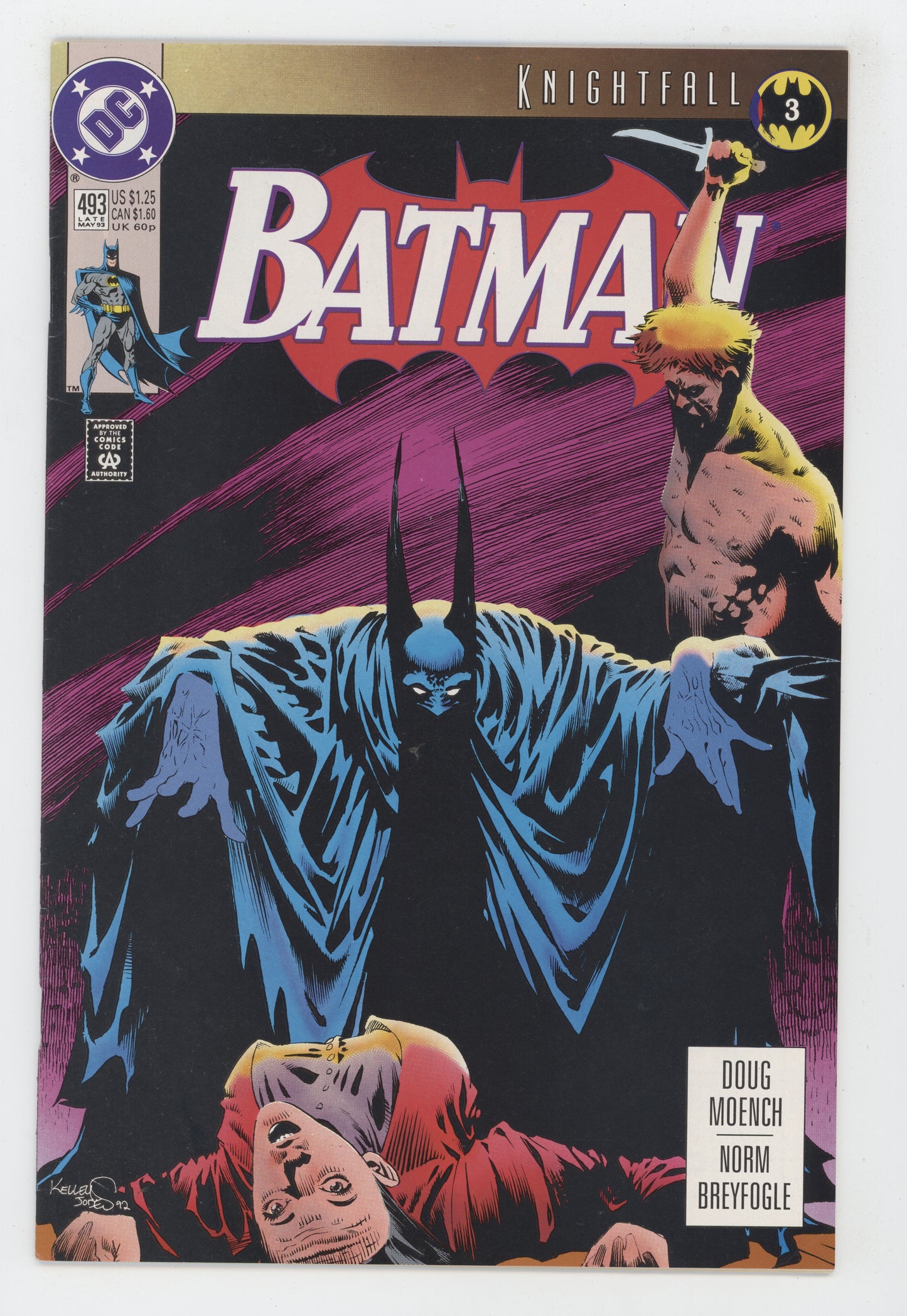 Batman 493 DC 1993 Kelley Jones Doug Moench Knightfall 3 Zsasz – Golden  Apple Comics