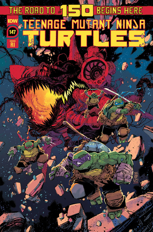 Teenage Mutant Ninja Turtles #139 1:10 Del Mundo Cover Variant IDW 2023