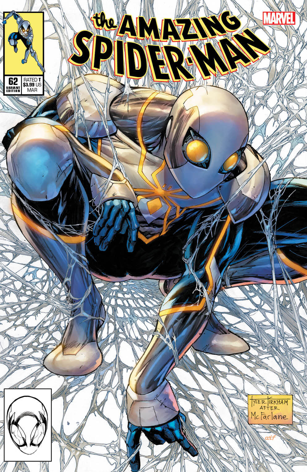 Amazing Spider-Man #62 Tyler Kirkham Todd McFarlane 1 Homage Variant ( –  Golden Apple Comics