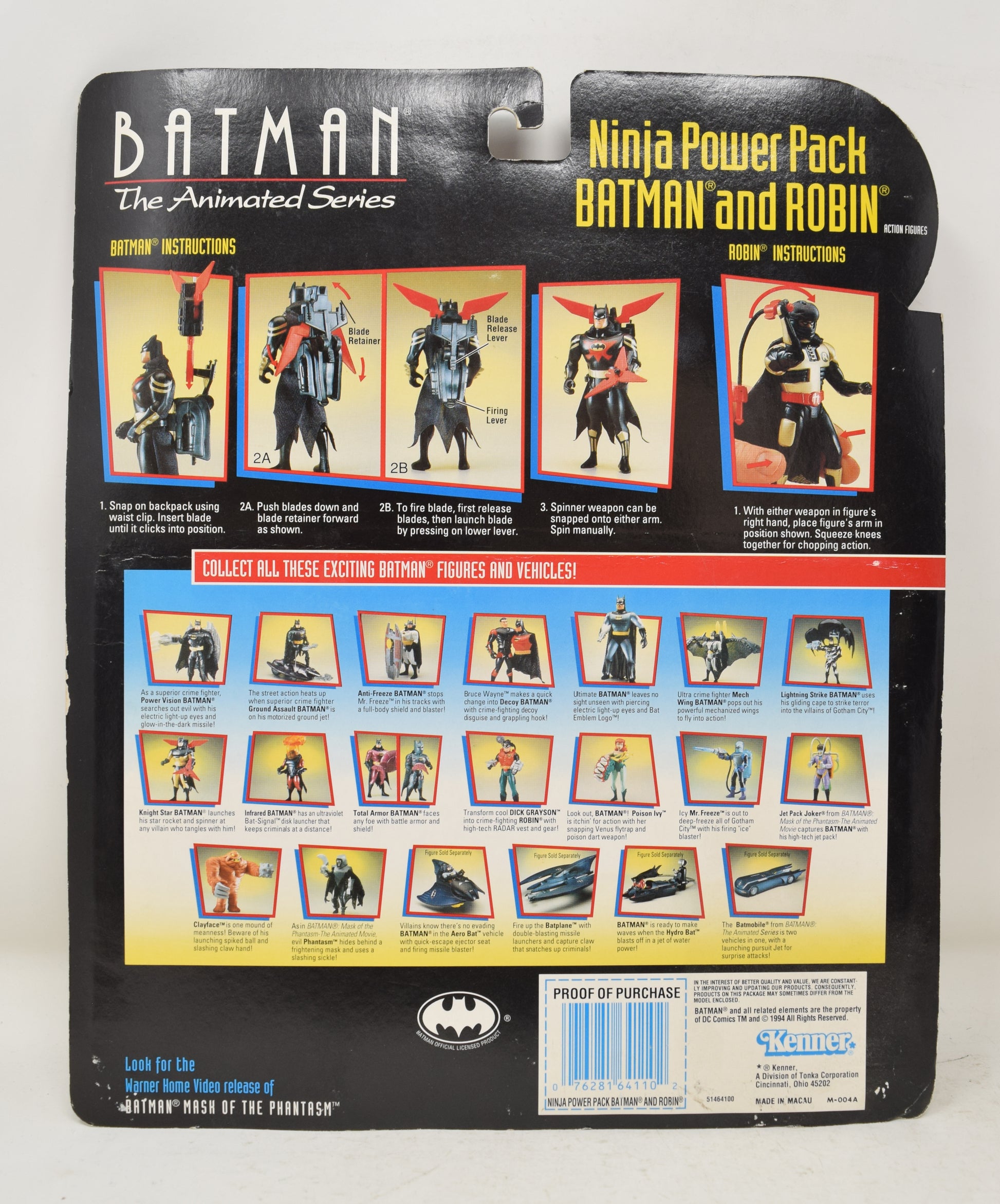 Batman Animated Series Robin Ninja Power Pack Action Figure Kenner MOC –  Golden Apple Comics
