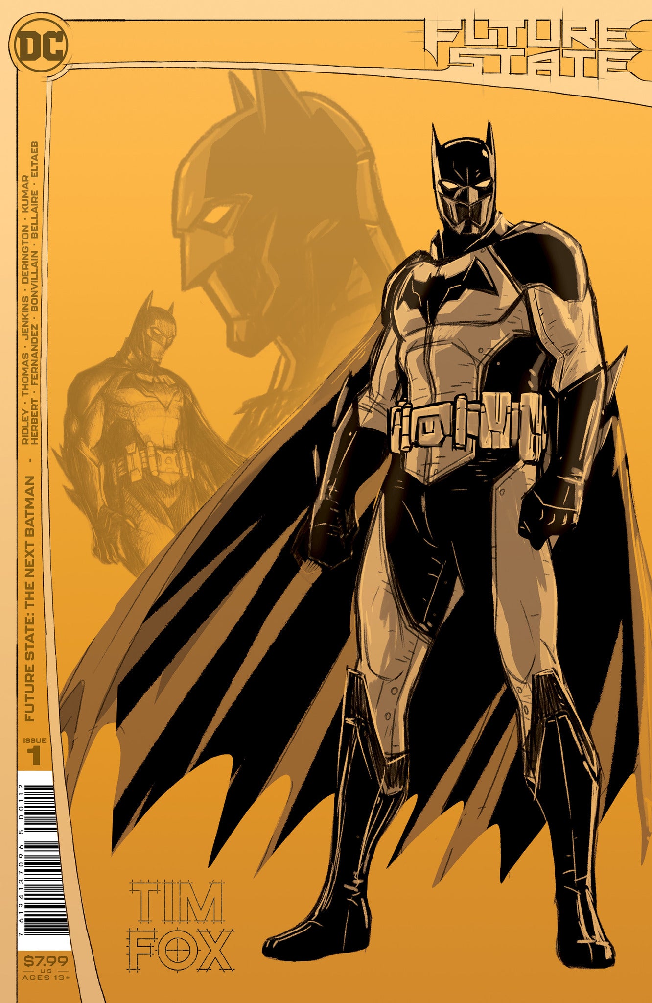 Future State The Next Batman #1 (Of 4) 2nd Print Tim Fox Design Varian –  Golden Apple Comics