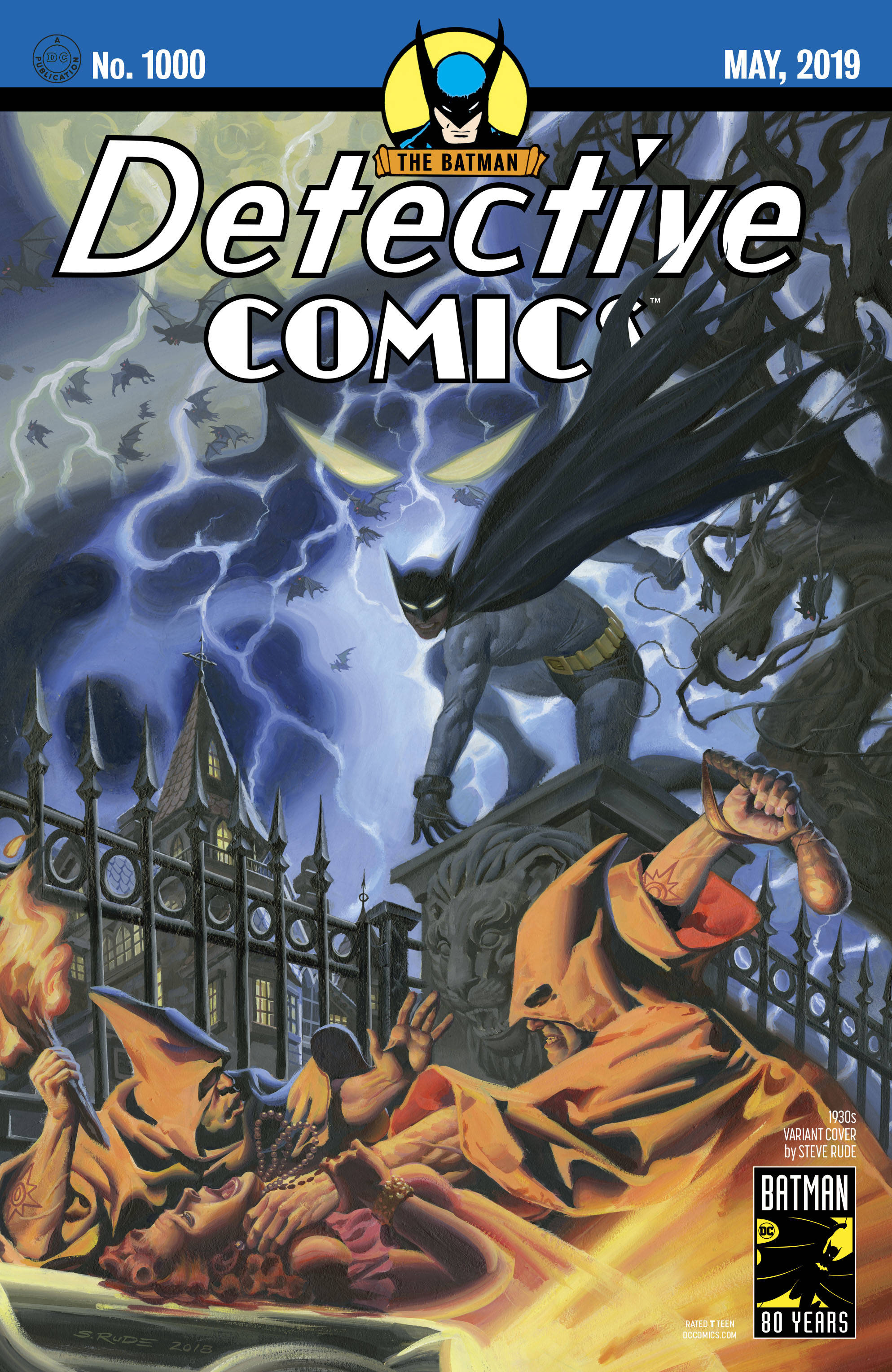 DETECTIVE Comics #1000 B Steve Rude 1930S Variant Batman (03/27/2019) –  Golden Apple Comics