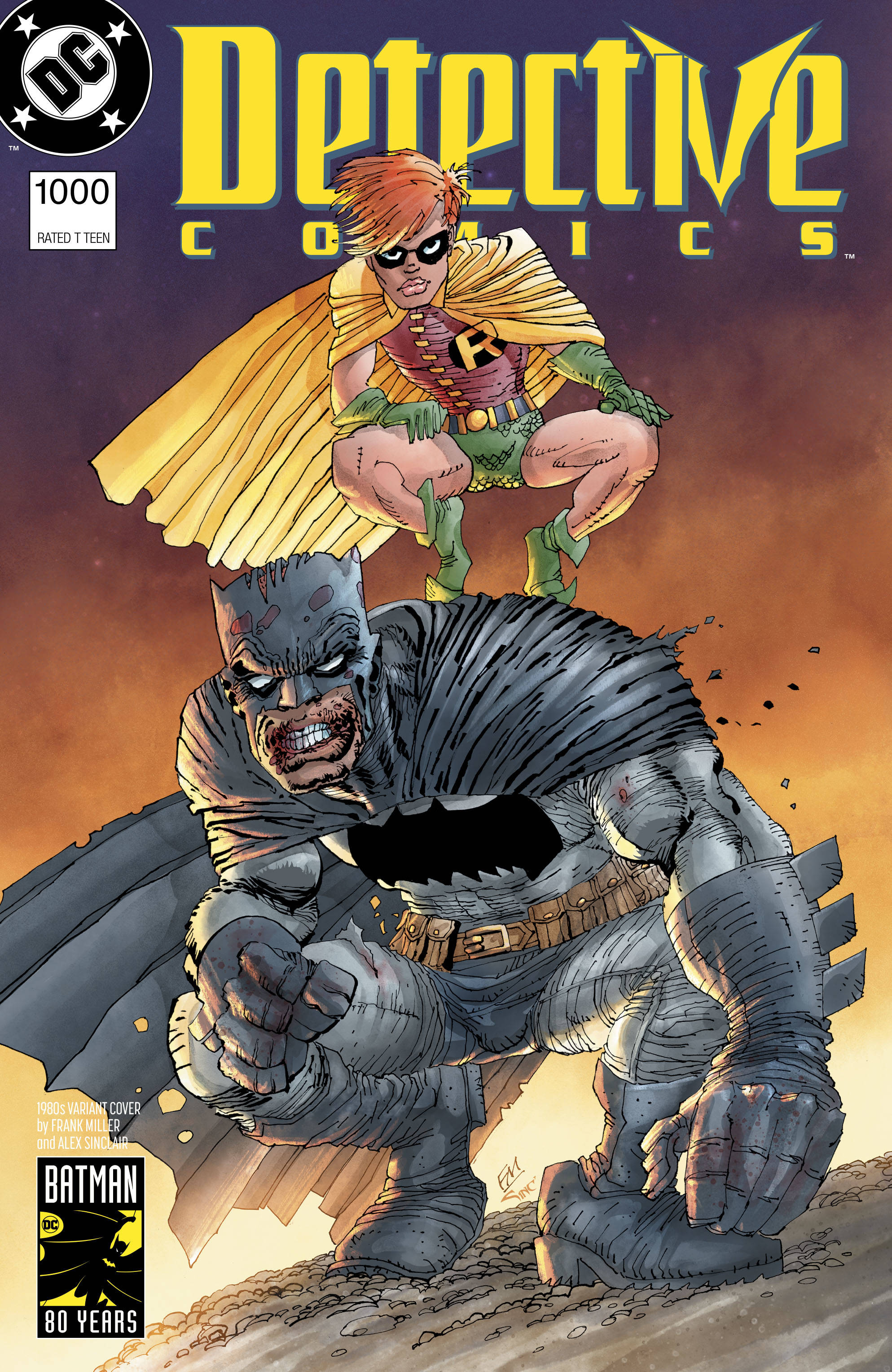 DETECTIVE Comics #1000 H Frank Miller 1980S Variant Batman (03/27/2019 –  Golden Apple Comics