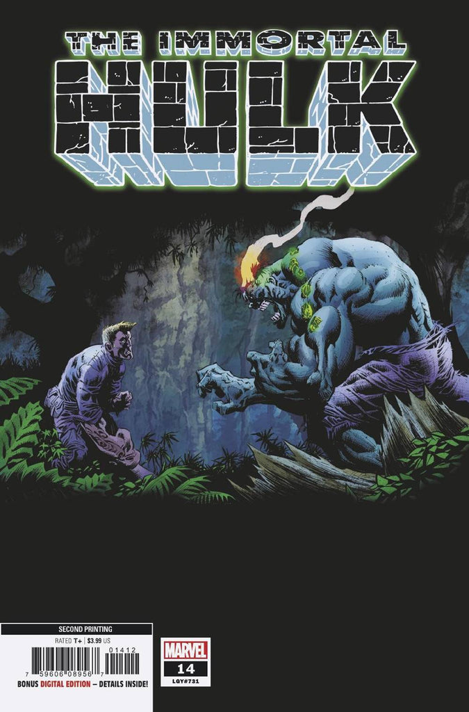 Immortal Hulk 14 2nd Print Kyle Hotz Variant 04 03 2019 Marvel Golden Apple Comics