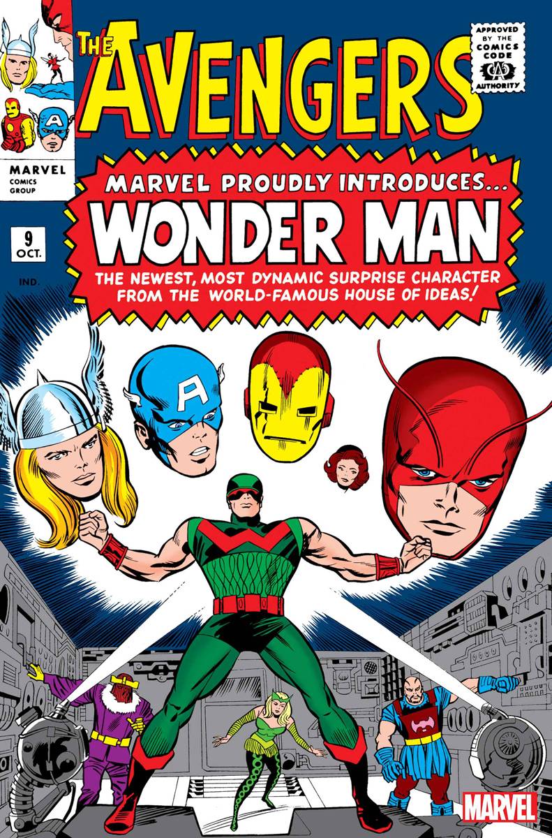 Avengers #9 Facsimile Edition 1st Wonder Man Jack Kirby Stan Lee (03/2 –  Golden Apple Comics