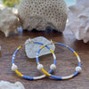 Sol & Mar Hoops, White Lava, Small