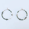 Paraíso Verde Hoops, Spotted Jade, Small