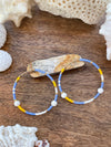 Sol & Mar Hoops, White Lava, Small