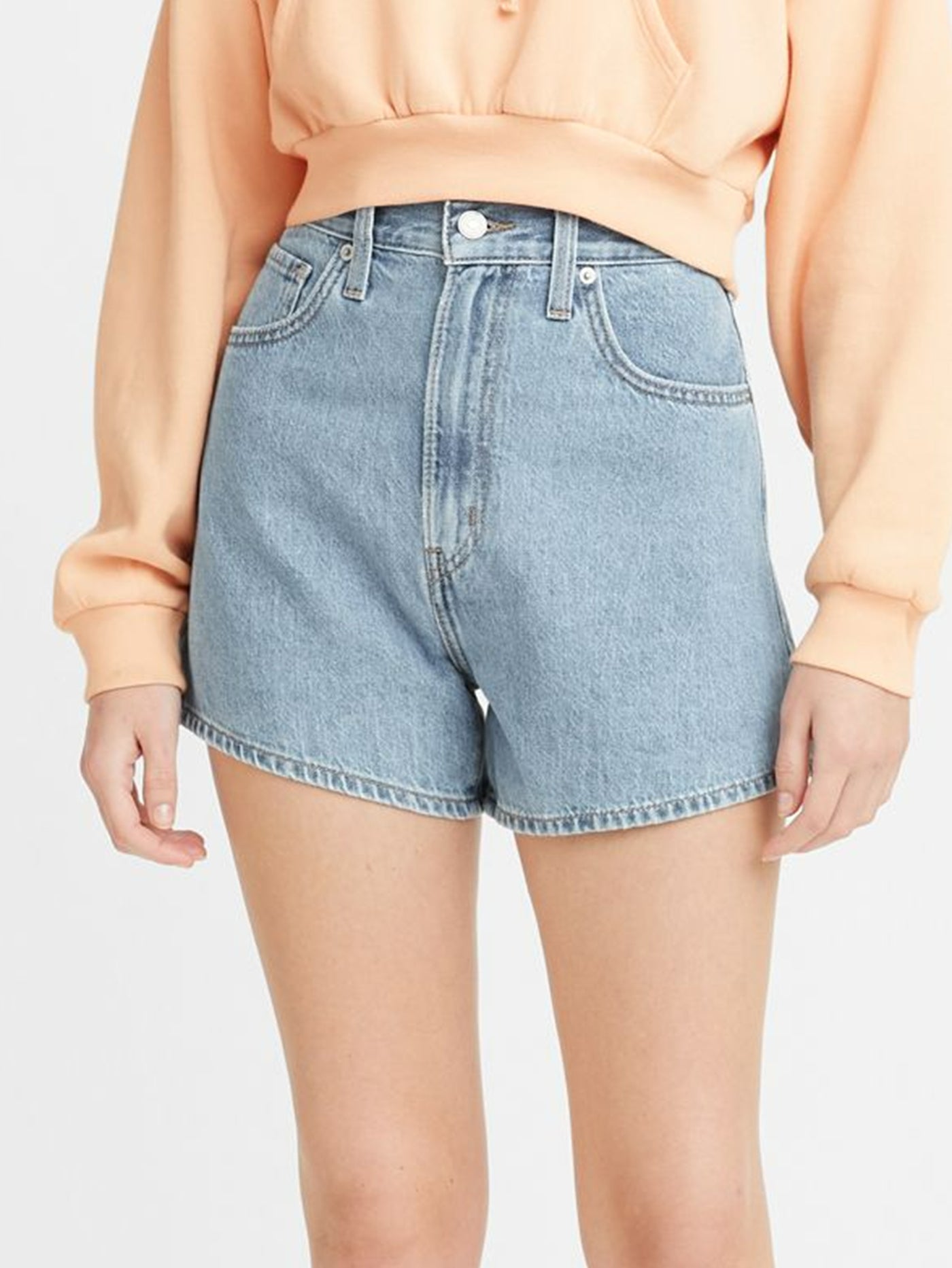 levi mom shorts high rise