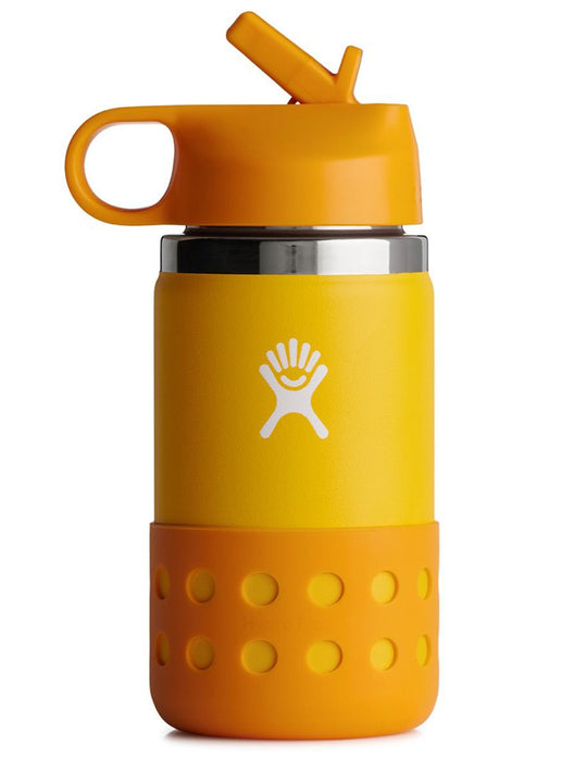 Hydro Flask 20oz Kids Wide Mouth Straw Lid & Boot Jungle