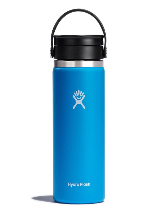 NSB Logo Hydro Flask - 20oz Tumbler - Black, Pacific Blue