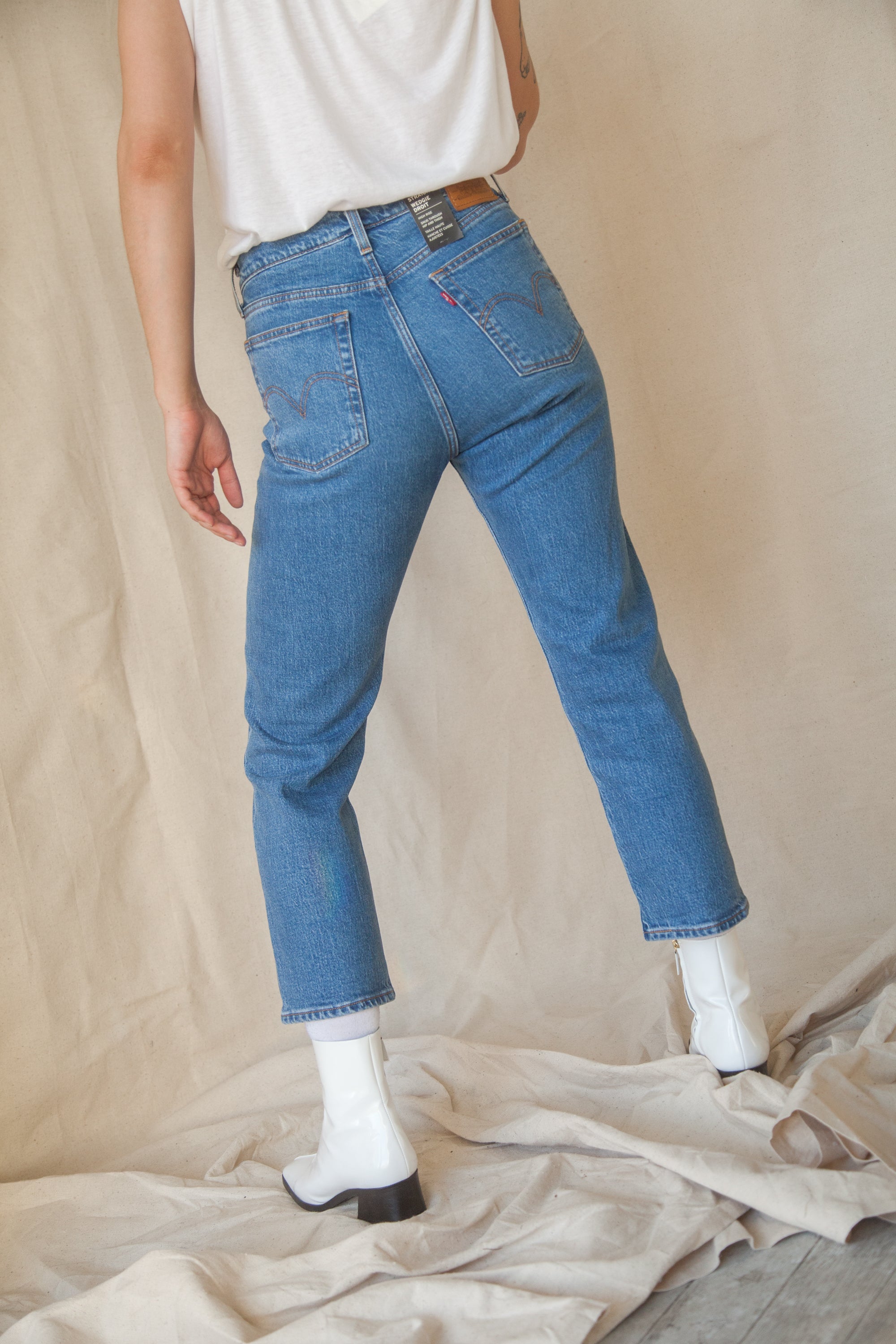 levis 527 blue stone