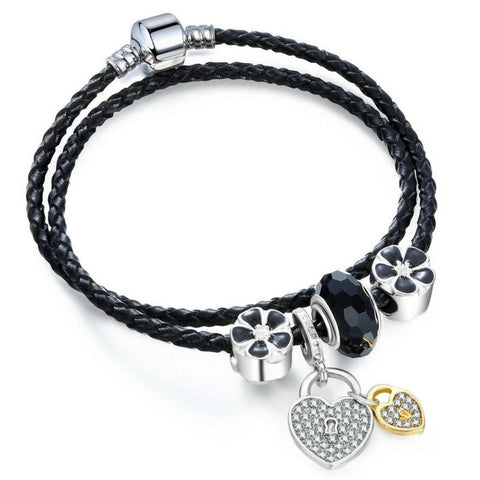 leather charm bracelets