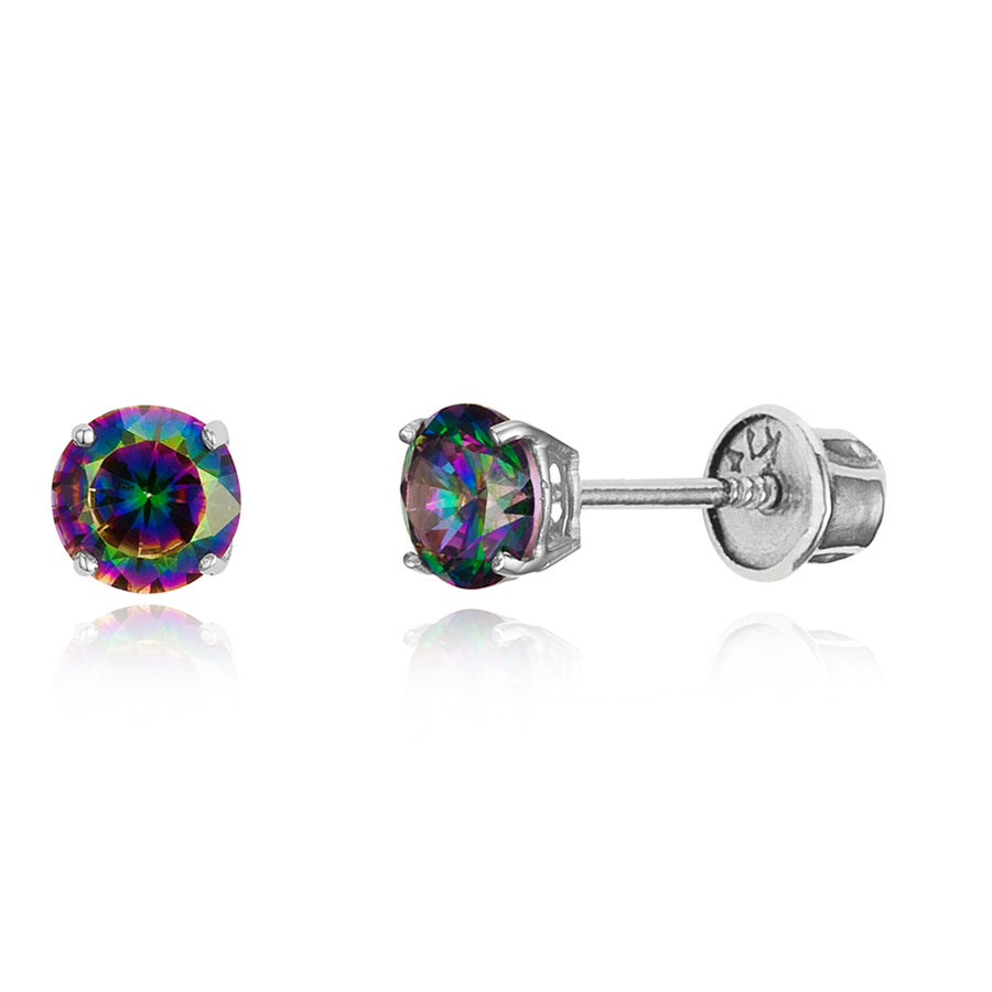 BRI' Round Baby Earring with CZ – Ibiza Passion
