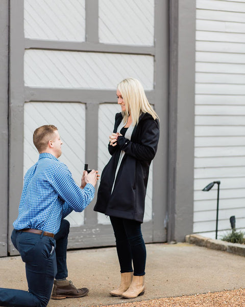 thin ring box, slim ring box, slim engagement ring box, thin engagement ring box, Belle Meade proposal, TN proposal 