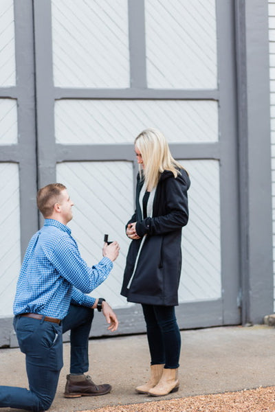 thin ring box, slim ring box, slim engagement ring box, thin engagement ring box, Belle Meade proposal, TN proposal 