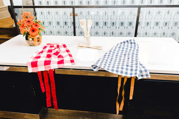 aprons on table