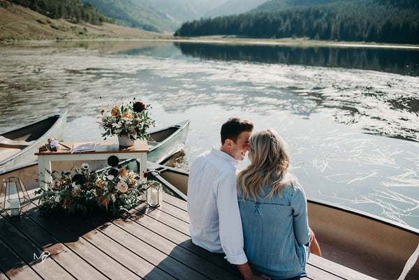 The Yes Girls, The Box Sock, Vail Proposal, Vail CO, Colorado Proposal, Canoe Proposal, Piney River Ranch