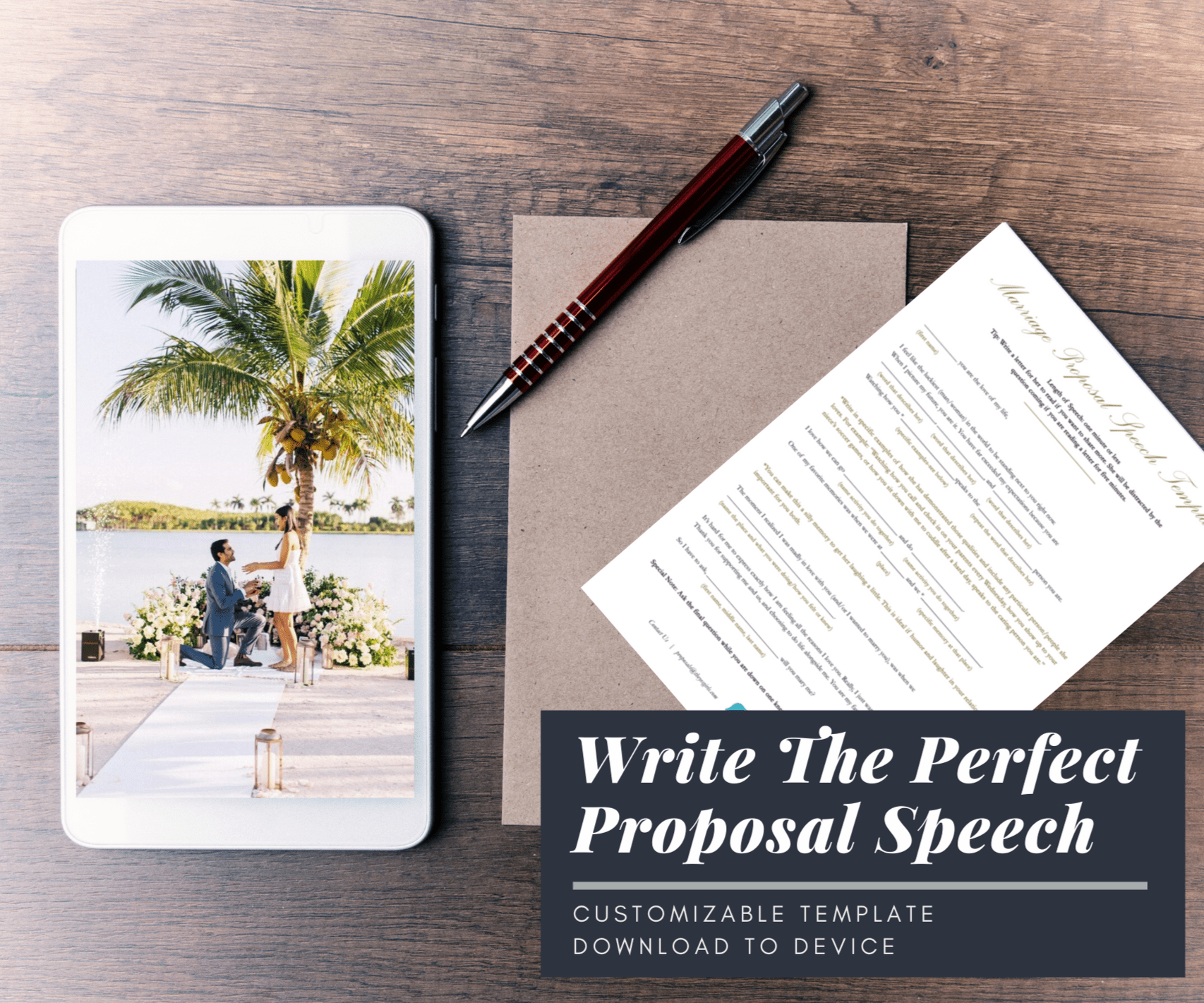 How To Write The Perfect Proposal Speech (Downloadable Template) - TBS product image