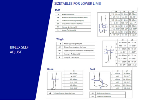 leg size guide for wrap patented compression pressure adjuster