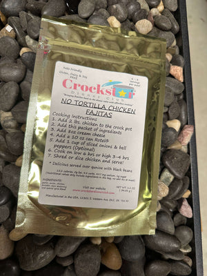 No Tortilla Chicken Fajitas Crockstar - Country Lace Boutique - Crockpot Books