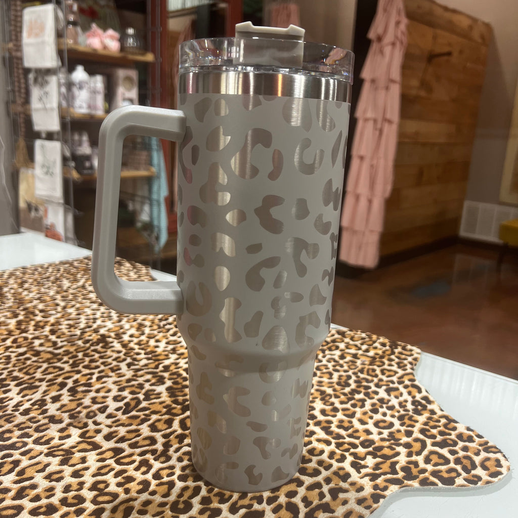 Orange 40 oz Tumbler w/ Handle – Country Lace Boutique