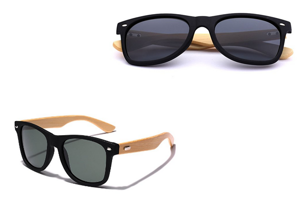100 Bamboo Vintage Stylish Sunglasses Uv 400 Protection Trenwo 