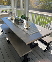 Load image into Gallery viewer, Austin Metal Trestle Dining Table