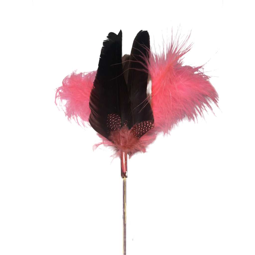 Pink Goose Feather Toy – Cat Tamboo Pet Toys
