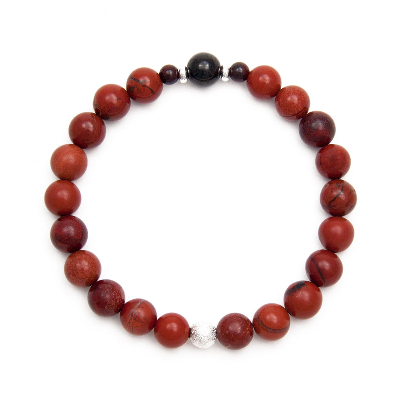 Gemstone Mala Bracelets - Handmade in the USA - Golden Lotus Mala