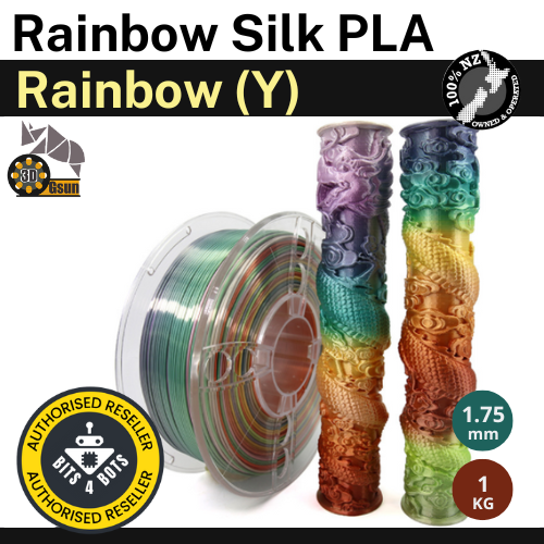 Sample - Gsun Rainbow Silk PLA Filament – Bits4Bots