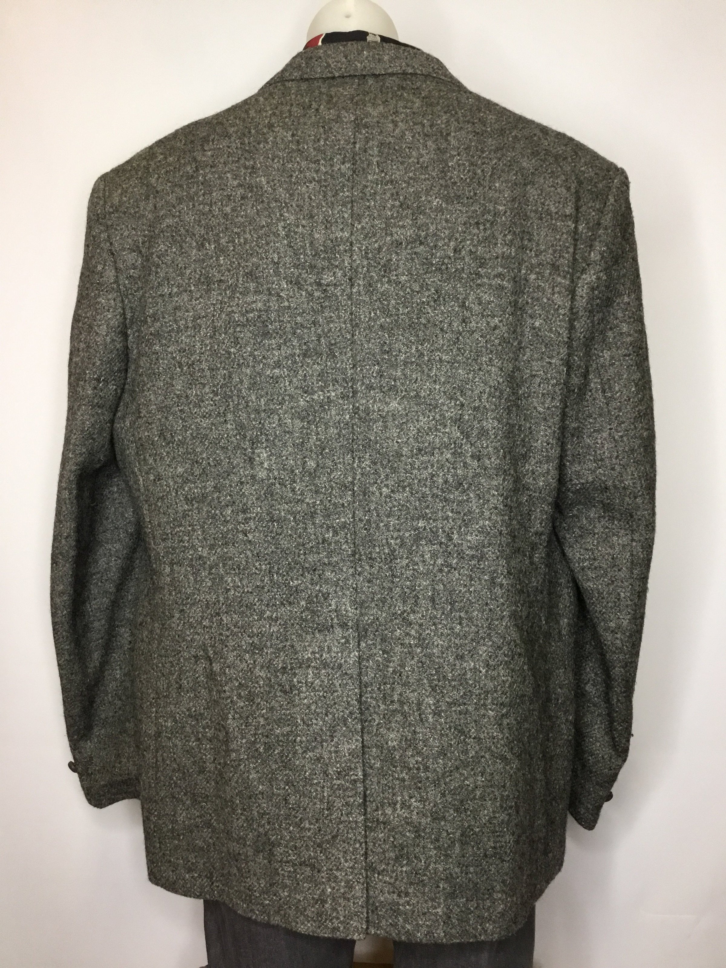 Handmade Grey Harris Tweed Blazer – Melbourne Vintage