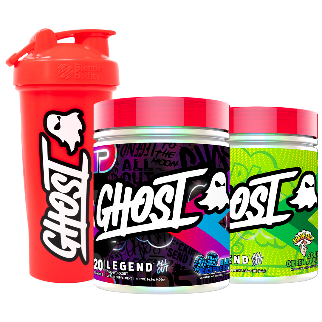 GHOST Pre-Workout Energy Powder Legend All Out Warheads Sour Green