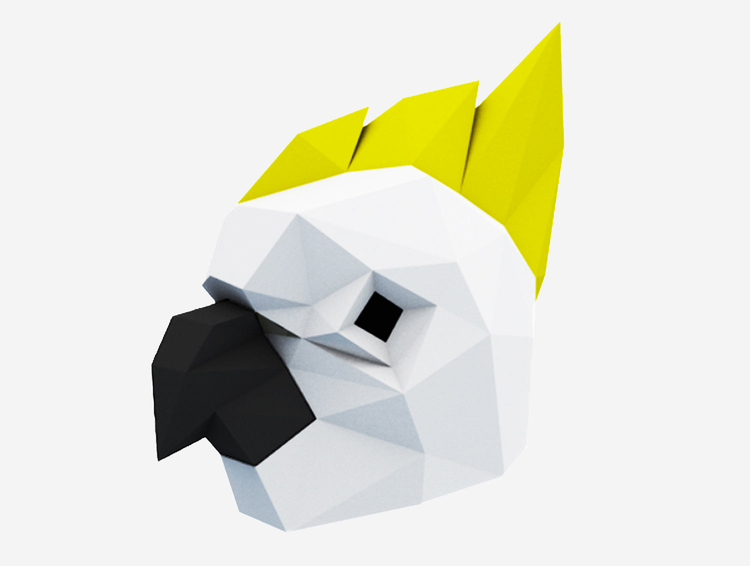 COCKATOO MASK DIY Paper Mask Template – Lapa Studios