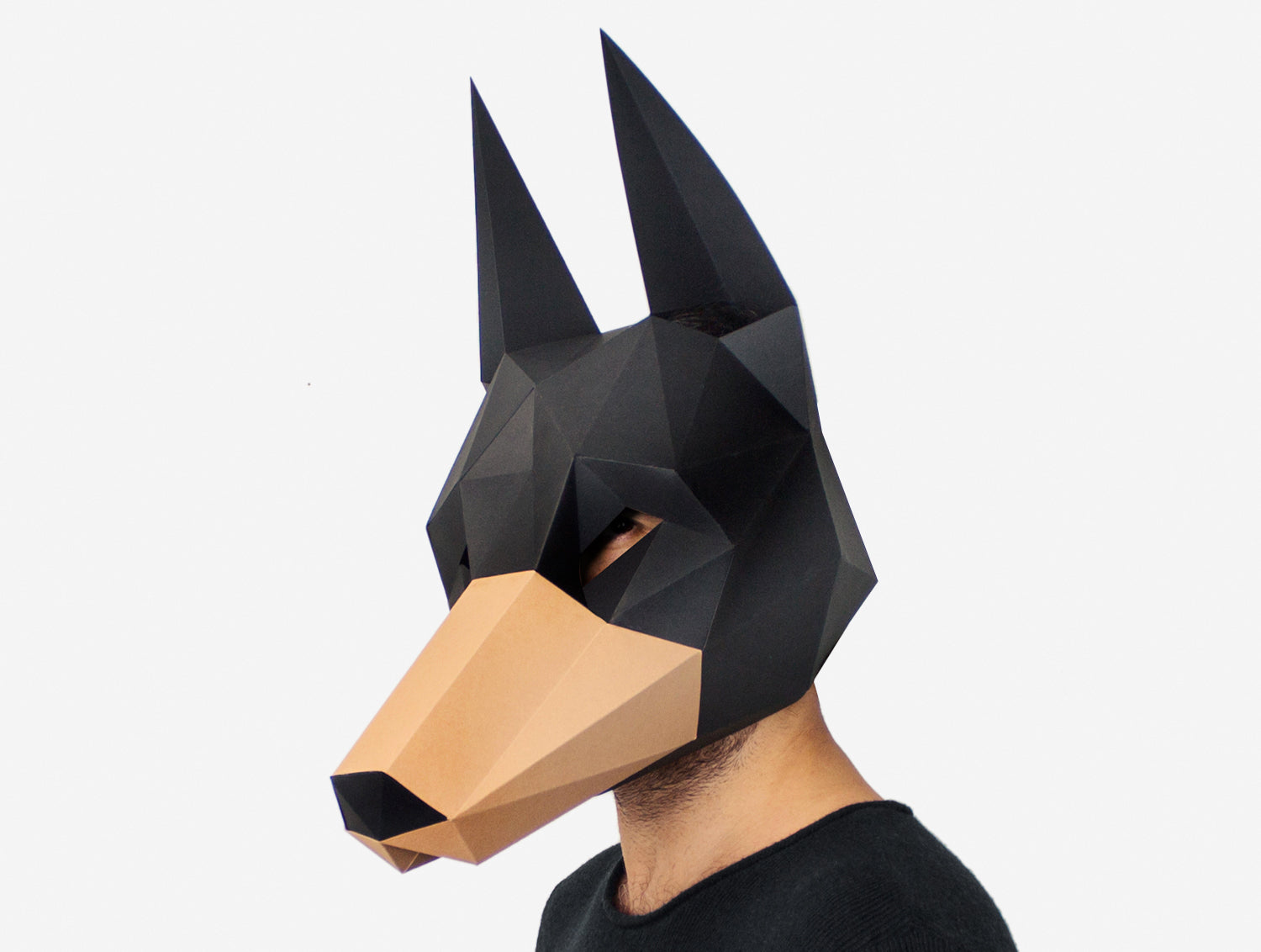 DOBERMAN MASK DIY Paper Mask Template – Lapa Studios