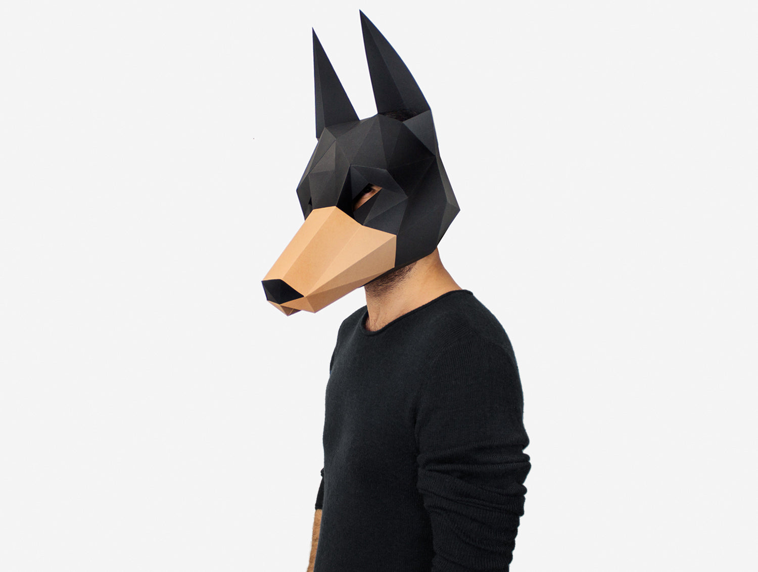 DOBERMAN MASK DIY Paper Mask Template – Lapa Studios