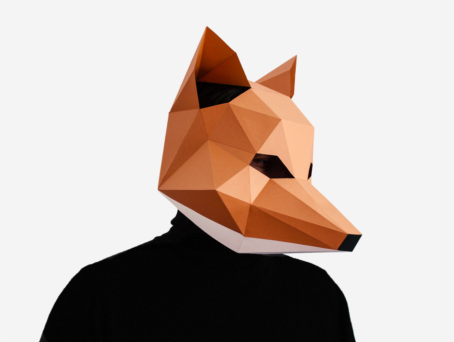 Fox Mask Kitsune Mask Paper Mask Digital Template Lapa Studios