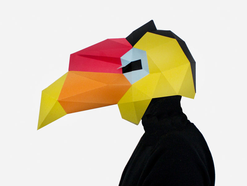 HORNBILL DIY Paper Mask Template – Lapa Studios