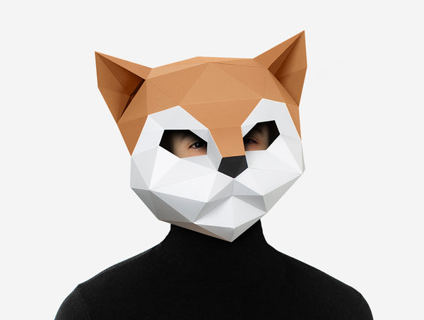 Kitten Cat Mask DIY Paper Mask Template – Lapa Studios