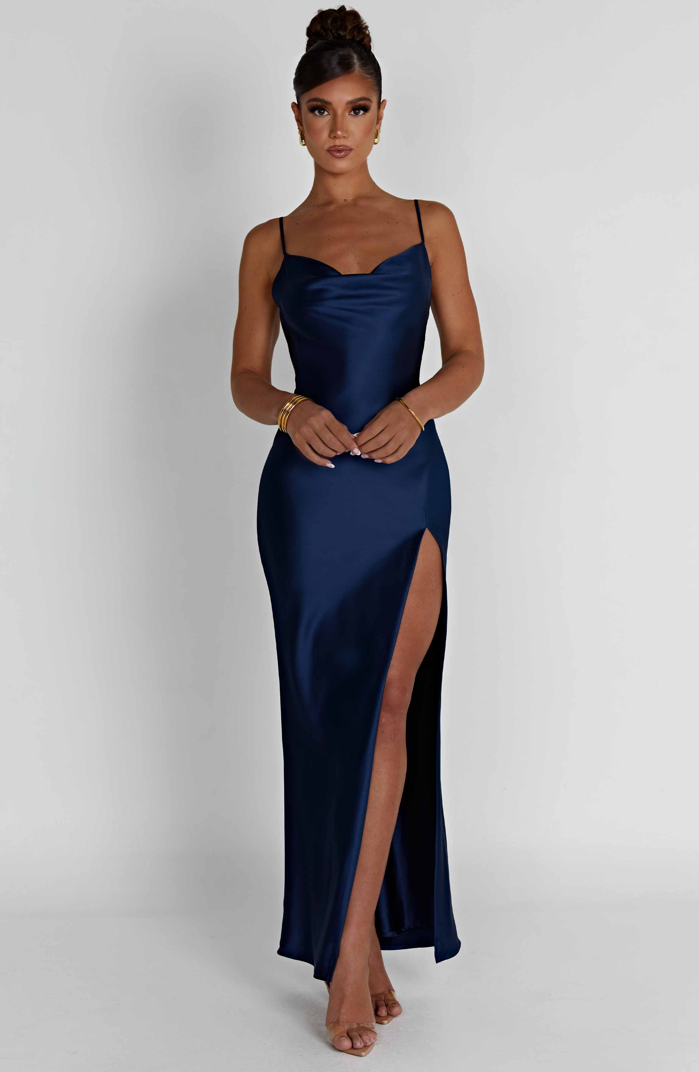 Shop Formal Dress - Celestina Maxi Dress - Navy featured image