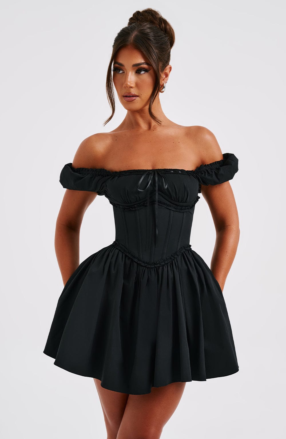 Asha Mini Dress - Black – BABYBOO