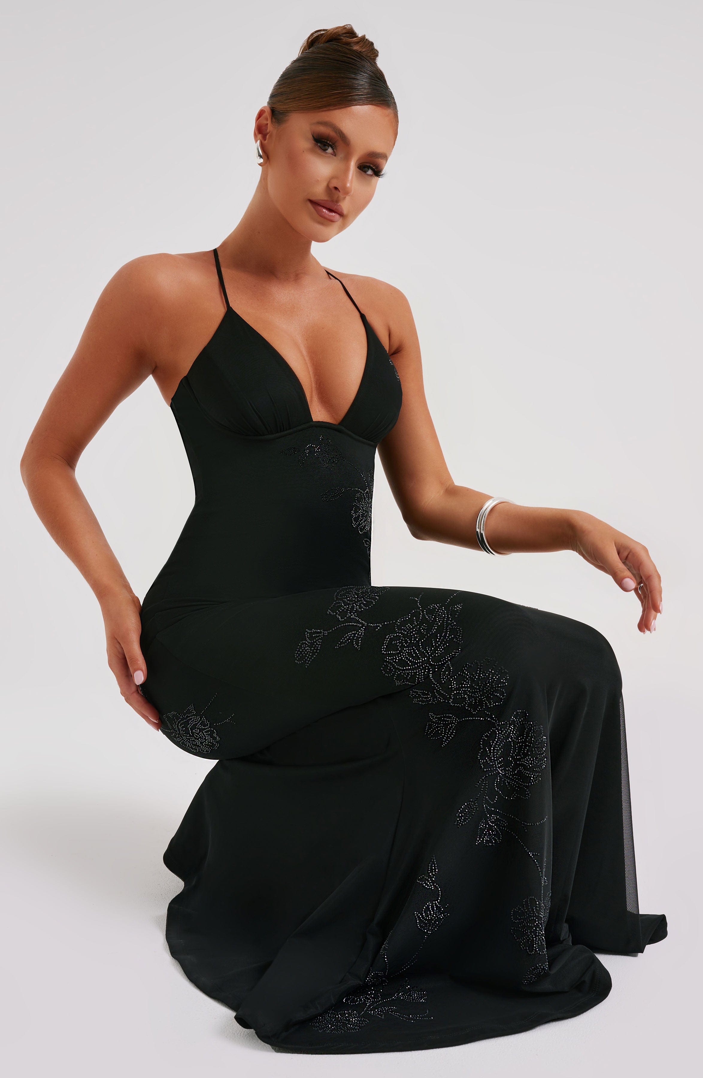 Constantina Maxi Dress - Black – BABYBOO
