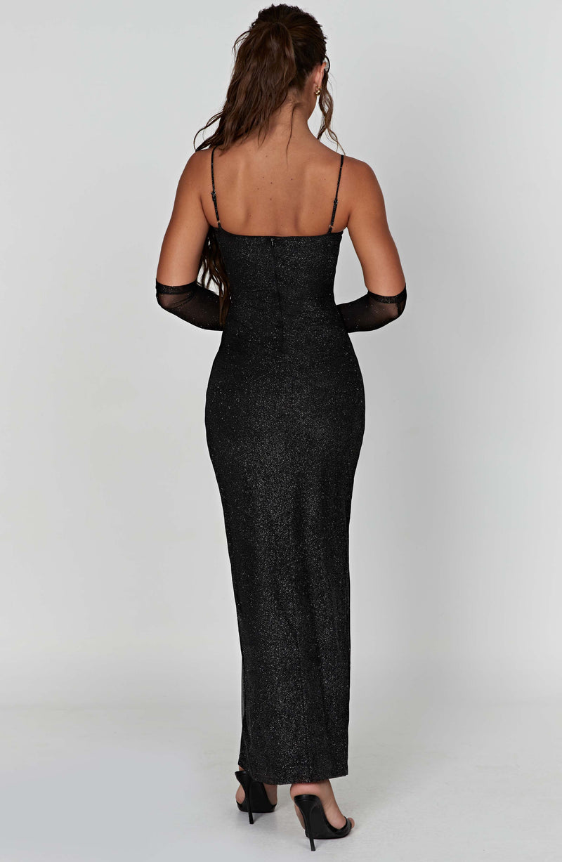 Trixie Maxi Dress - Black Sparkle – Babyboo Fashion