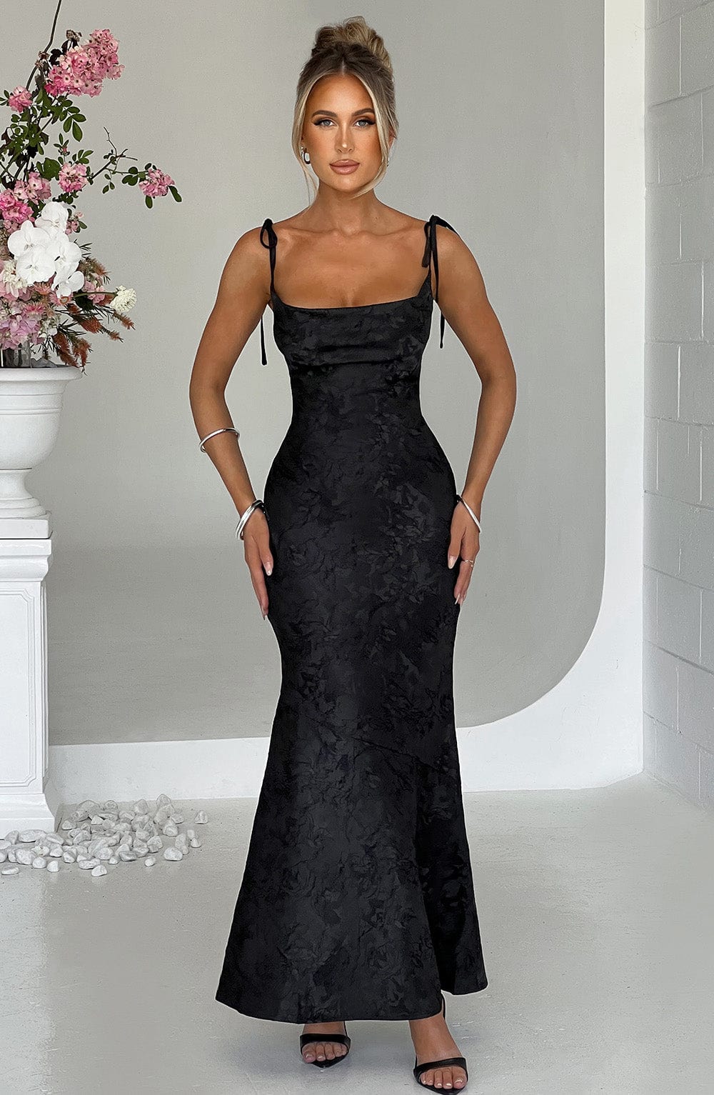 Constantina Maxi Dress - Black – BABYBOO