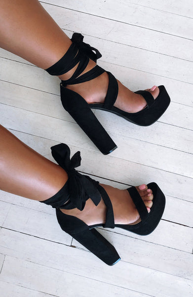 Danica Block Heels - Black – Babyboo Fashion