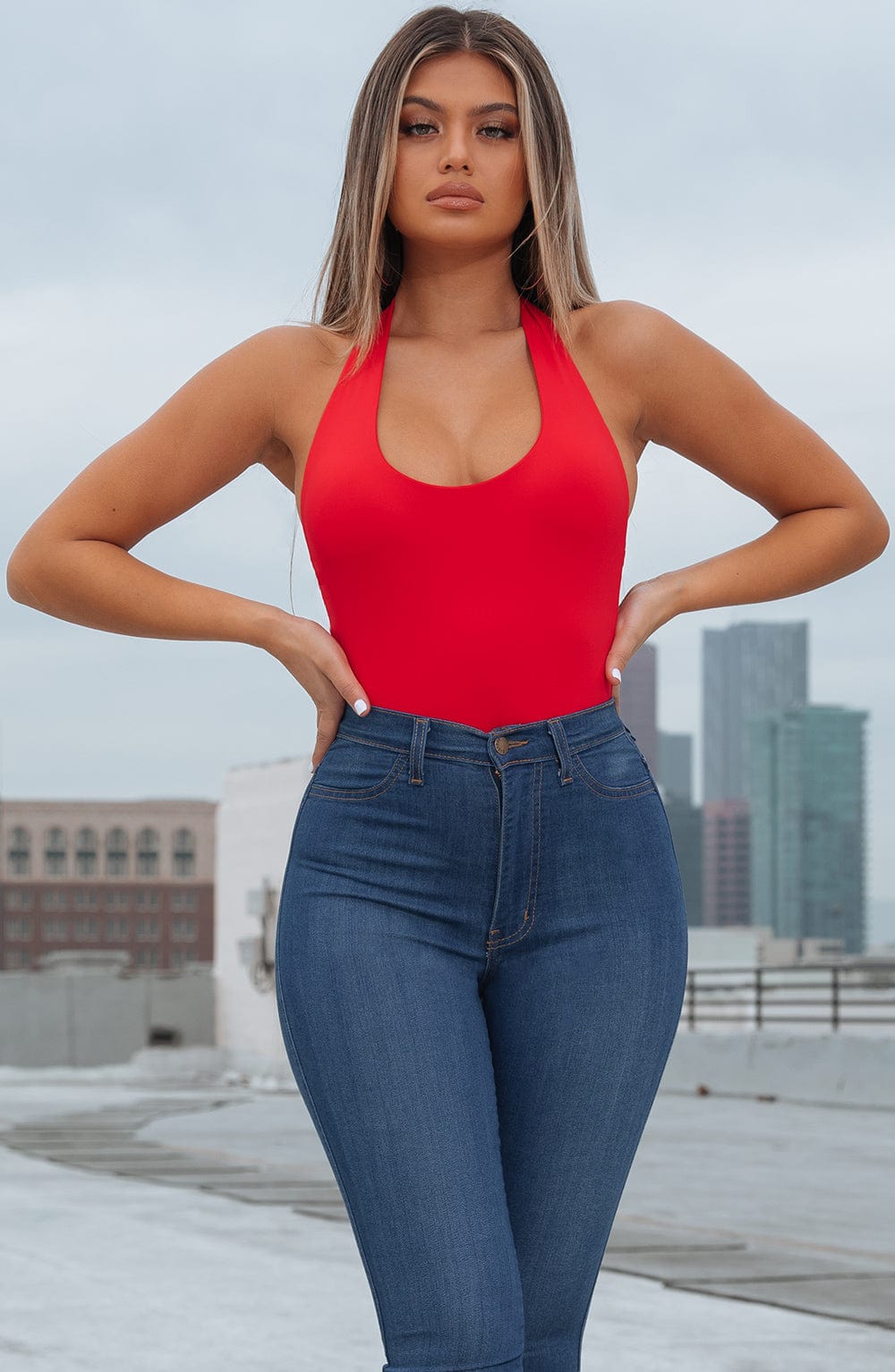 Alayna Bodysuit - Red