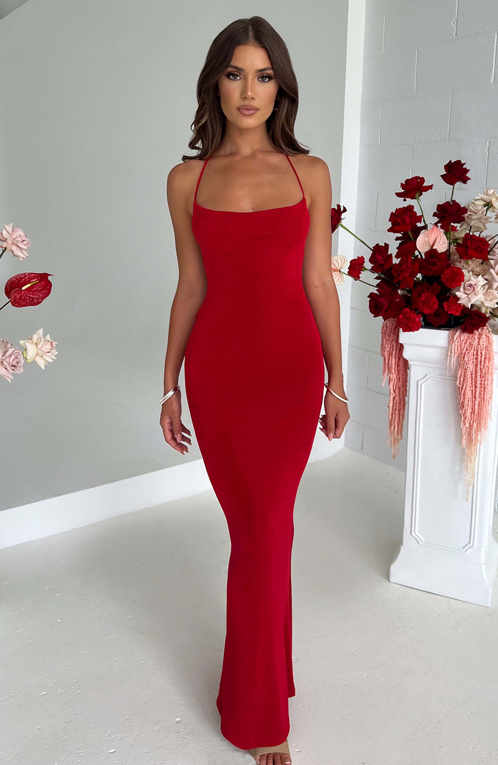 Talisa Maxi Dress - Red – Babyboo Fashion